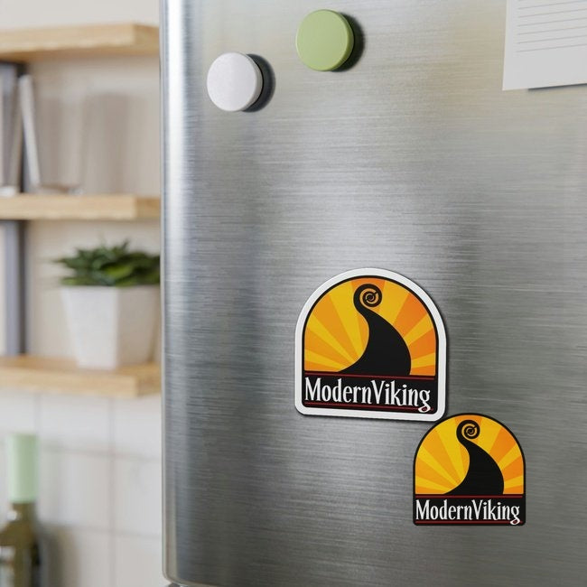 Modern Viking Die-Cut Magnets