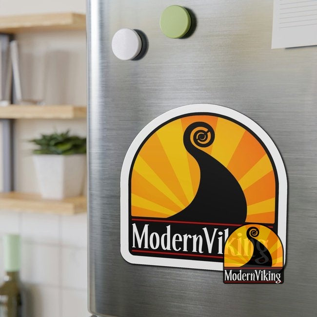 Modern Viking Die-Cut Magnets