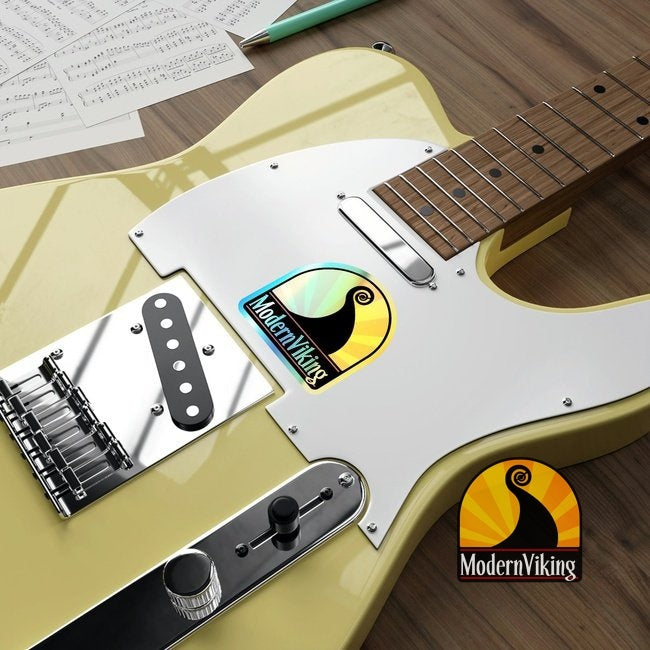 Modern Viking Holographic Die-cut Stickers