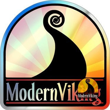 Modern Viking Holographic Die-cut Stickers