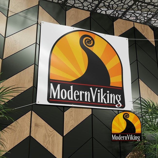 Modern Viking Matte Banner