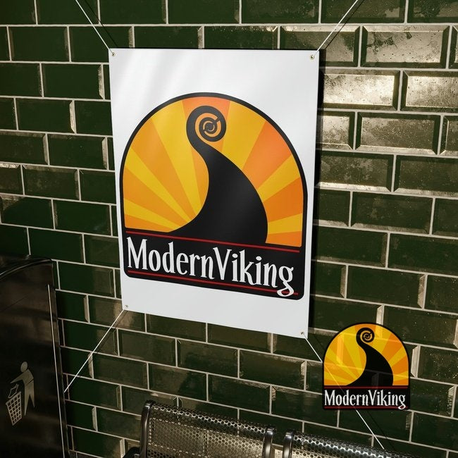 Modern Viking Matte Banner