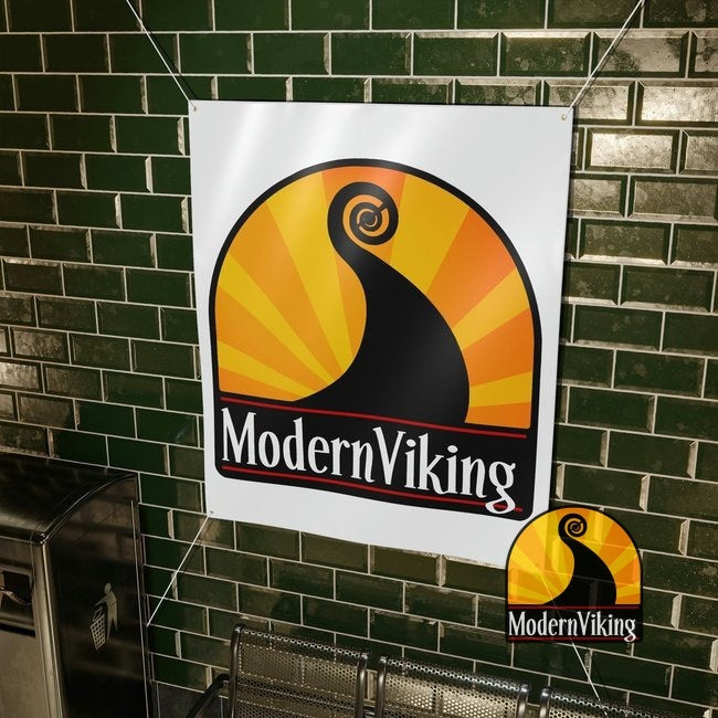 Modern Viking Matte Banner