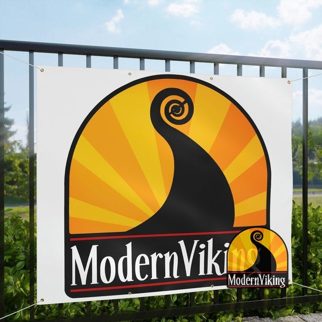 Modern Viking Matte Banner